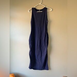 Old Navy Maternity Elegant Navy Blue Sleeveless Dress